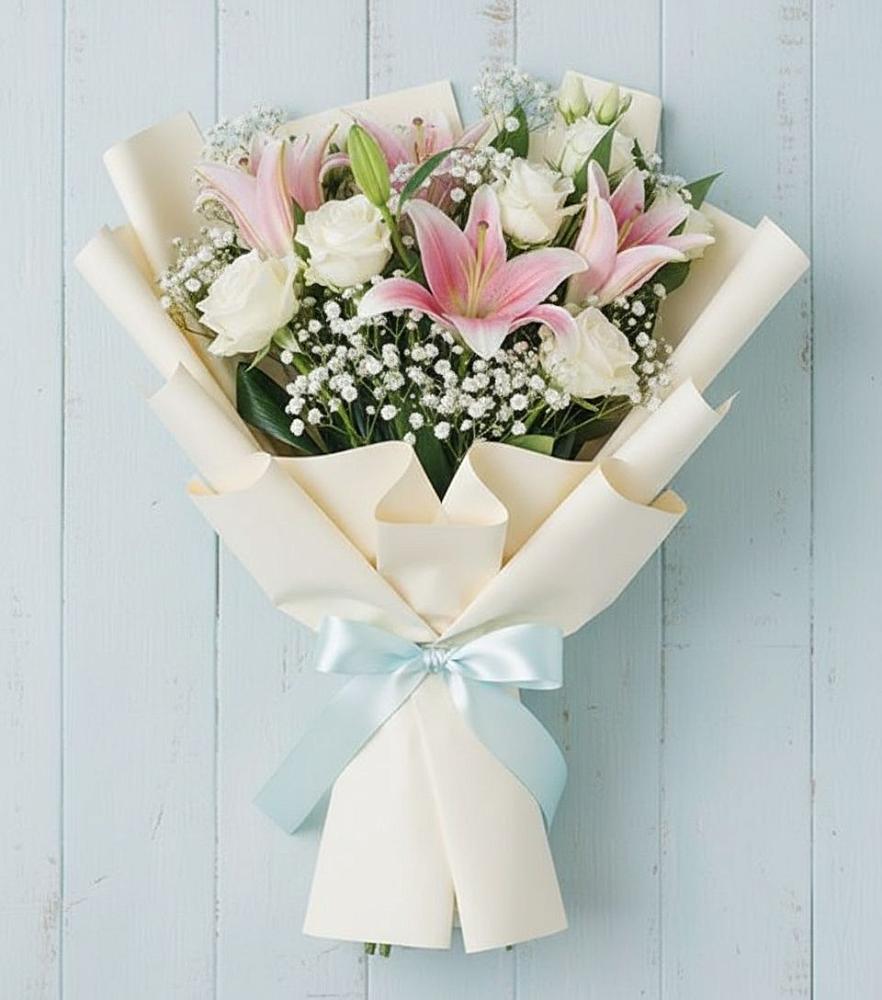 Букет цветов из: Лилии в Мяундже