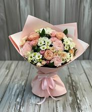 Букет цветов из:  Гвоздики, Розы и Хризантемы в Мяундже