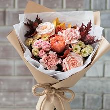 Букет цветов из:  Гвоздики, Хризантемы и Розы в Мяундже