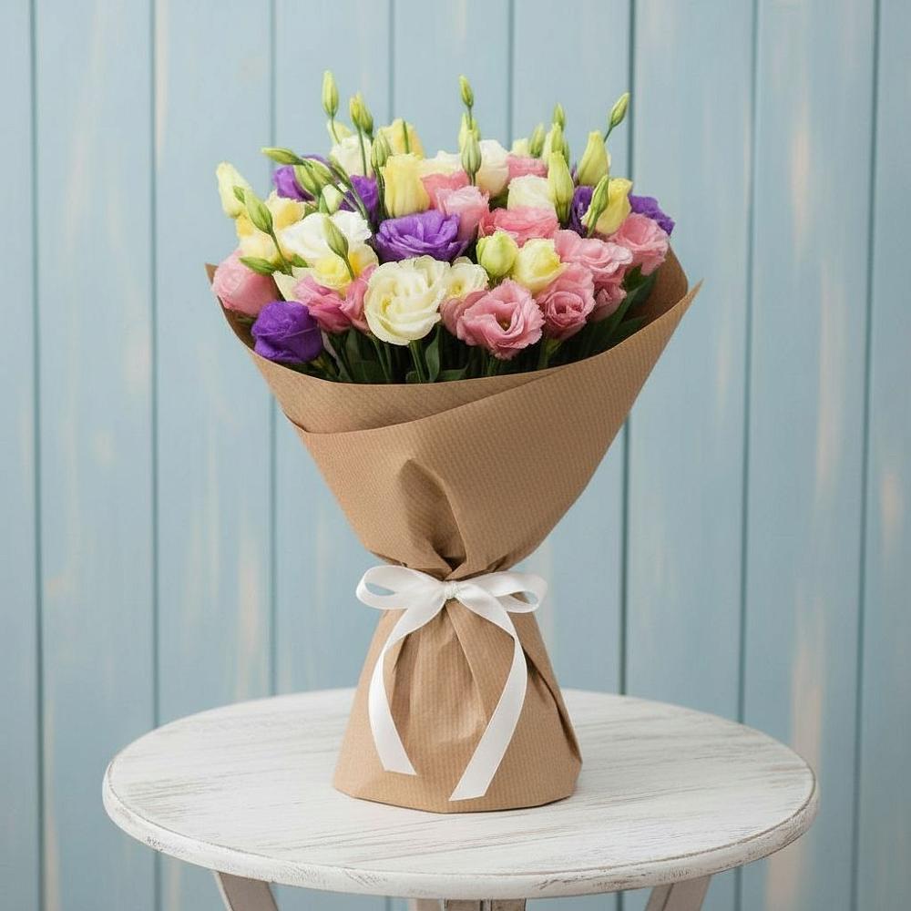 Букет цветов из: Лизиантусы в Мяундже