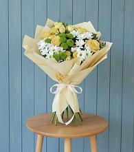 Букет цветов из:  Хризантемы и Розы #REPLACE_PRED# Мяундже