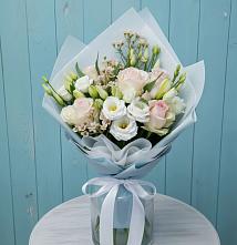 Букет цветов из:  Розы и Лизиантусы в Мяундже
