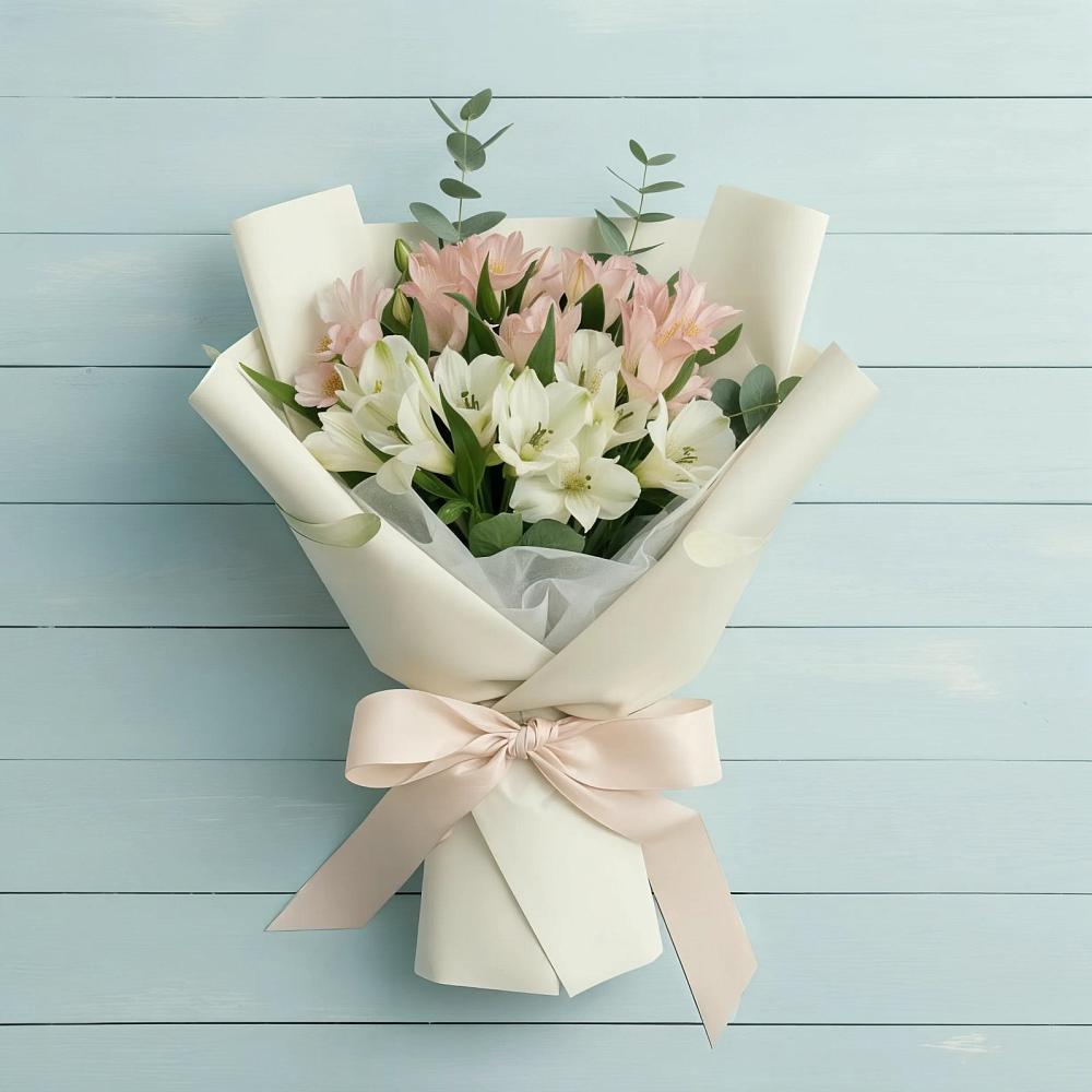 Букет цветов из: Альстромерии в Мяундже