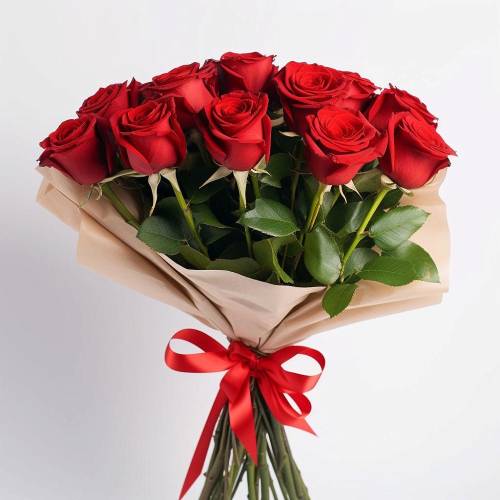 Букет 11 Красных роз Эдлесс Лав в Мяундже