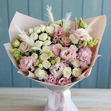 Букет цветов из:  Альстромерии и Розы в Мяундже